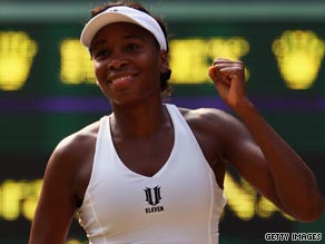 Venus dropped only one game as she crushed top seed Dinara Safina to reach her eighth Wimbledon final.