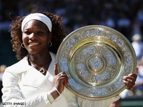 Serena prevented Venus from winning the first Wimbledon women's hat-trick since Steffi Graf in 1991-93.