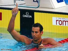 Cavic looked in supreme form in the semifinals of the 100m fly in Rome.