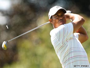 Tiger Woods is seeking to win the Buick Open in Michigan for the third time.
