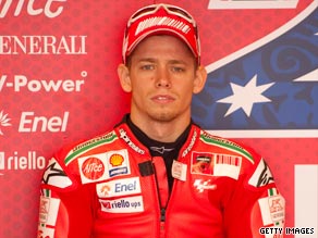 2007 champion Stoner has been suffering from a mystery illness which has hindered his MotoGP season.