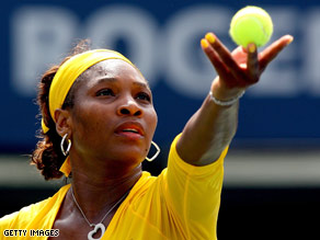Serena Williams took just over an hour to defeat Alona Bondarenko.