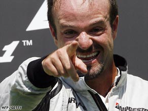 Barrichello enjoys the victory which revives his world title hopes.