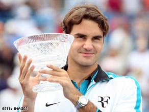 Federer was getting his hands on his 61st career title after an emphatic win.