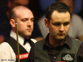 Stephen Maguire and Jamie Burnett