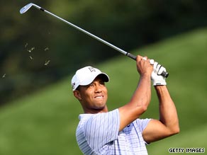 Woods carded a course-record 62 in the third round of the BMW Championship at Cog Hill, Illinois.