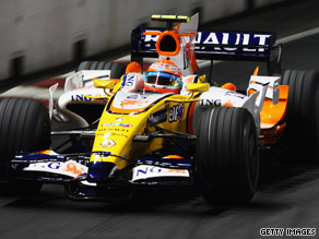 Nelson Piquet Jr. during practice for the Singapore Grand Prix in September last year