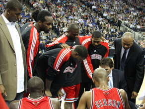 The Chicago Bulls get tactics from their coach.