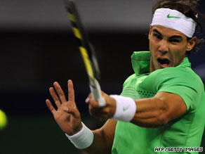 Rafael Nadal proved too strong for his compatriot Tommy Robredo in the Chinese event.