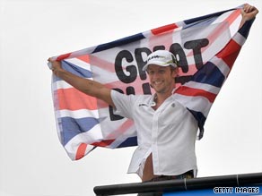 Great Briton. Jenson Button wrapped up world title glory in Brazil.