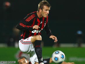 Former England captain Beckham made his debut for Milan in Dubai this week.