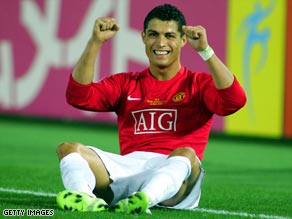 Favorite: Portugal and Manchester United star Cristiano Ronaldo is in line for the FIFA award.