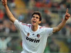 Wanted man: AC Milan star Kaka is the subject of unprecedented bids from Manchester City.