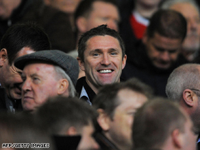 Keane celebrates scoring for Liverpool against Bolton Wanderers on December 26.