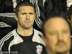 Liverpool striker Robbie Keane returns to London's Tottenham Hotspur.