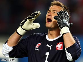 Keeper Boruc has been held responsible for Poland's World Cup qualifying defeat in Belfast.