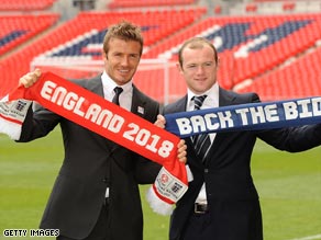 Superstars Beckham and Rooney were at Wembley to help launch England's bid for the 2018 World Cup finals.