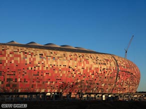 The 94,000 Soccer City in Johannesburg is the showpiece stadium of the 2010 World Cup.