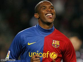 Eto'o will not be playing for Manchester City next season after the English club ended their interest in him.