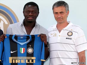 Inter midfielder Sulley Muntari was substitued Jose Mourinho for his low-energy levels as a result of fasting.