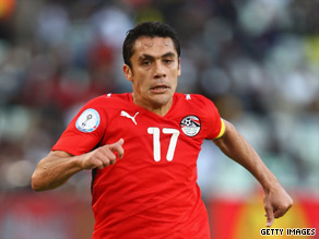 Star midfielder Ahmed Hassan scored the vital goal for Egypt in Kigali.