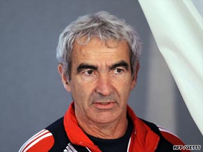 France manager Raymond Domeneich must hope his side can get past Ireland in the playoffs.