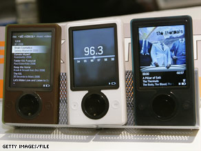 Microsoft issued the first Zune portable music player in 2006 to compete with the iPod.