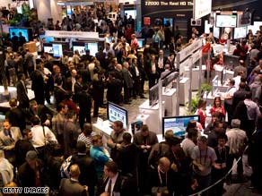 Crowds check out the gadgets at last year's Consumer Electronics Show (CES) in Las Vegas.