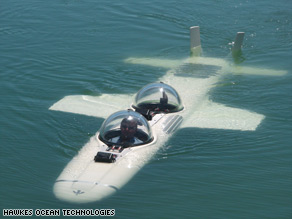 A two-man crew took the Super Falcon below the surface of the Gulf of California in November.