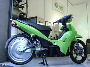 Lean, green electric machine: KLD is hoping to kickstart the electric scooter industry with its new engine.