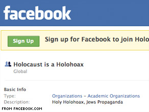 Attorney Brian Cuban is trying to get Facebook to remove pages for Holocaust denial groups such as this one.