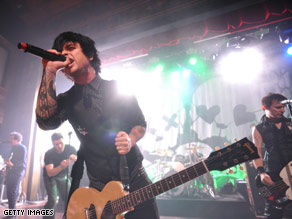 Experts say MySpace should focus on music to stage a comeback. Here, Green Day performs at a MySpace event.