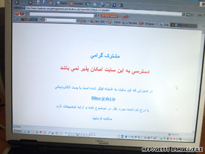 Iranians encountered problems gaining access to Facebook even before the June elections.