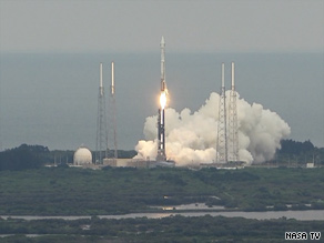 A rocket-propelled lunar orbiter lifts off from Florida's Cape Canaveral Thursday on its way to the moon.