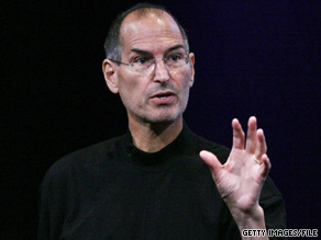 Steve Jobs looks gaunt at an event in October. He began a leave of absence three months later.