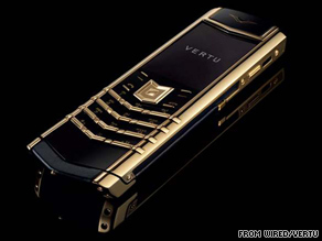 Vertu makes phones starting at $6,000 and going up in price.