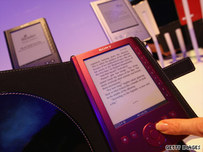 E-books, such as Sony's Readers, are less than 3 percent of the total publishing market, but are catching on fast.
