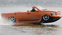 A car that turns into a speedboat