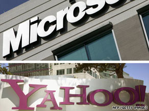 Yahoo to hand over searching to Microsoft, who will pay Yahoo a percentage of future revenue.