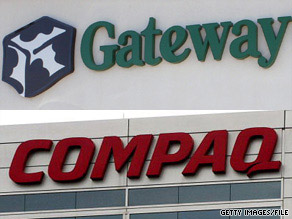 The brands whose rankings saw the most improvement were Compaq and Gateway.