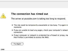 youtube error message