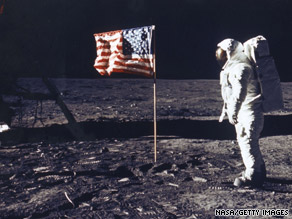 Moon landing hoax theorists point to the "rippling" flag as evidence the landings were faked.