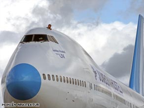 Budget with a twist: a former Pan Am Boeing 747 has been transformed into a hostel in Stockholm, Sweden.