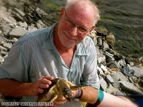 Mary Hecht, 66, and her husband will spend a week working to save sea turtles in the Galapagos.