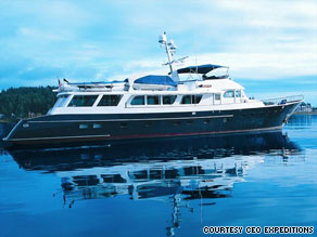 The 100-foot Katania normally would attract an additional $49,500 charter fee for a week's use.