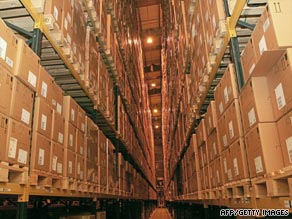 Stocks of antiviral treatments are pictured at a warehouse in an undisclosed location in the UK