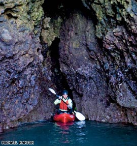 Channel Islands: Caverns by kayak 