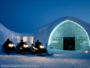 The hotel in northern Sweden opens every year in early December and closes at the end of April.