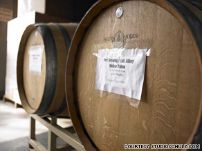 Wooden barrels of beer are just part of the draw at The Lost Abbey Brewery in San Diego, California.