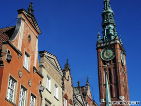 Gorgeous facades line Gdansk's main drag, echoing the city's historic importance.